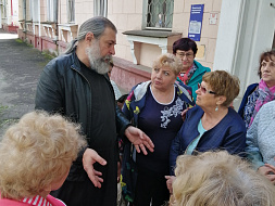 Встреча с представителем Брянской и Севской Епархии иеромонахом  Корнилием.